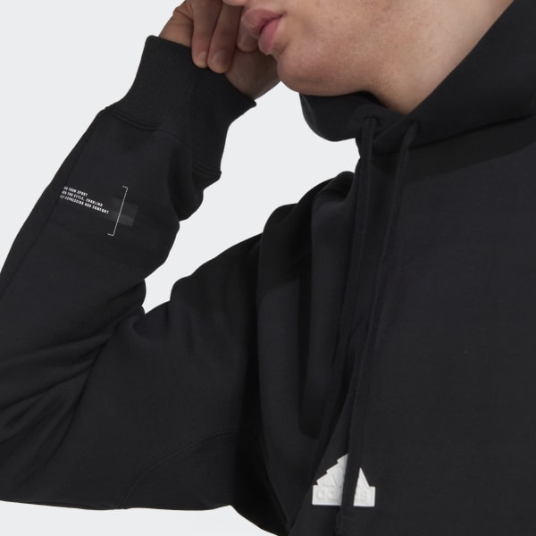 Schwarz Fleece Hoodie KS813