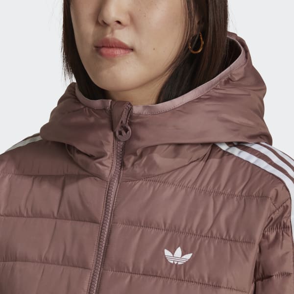 virar Laboratorio Converger Chaqueta con capucha Premium Slim - Violeta adidas | adidas España