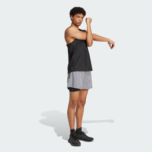 Grijs Own the Run CLIMACOOL 2-in-1 Short