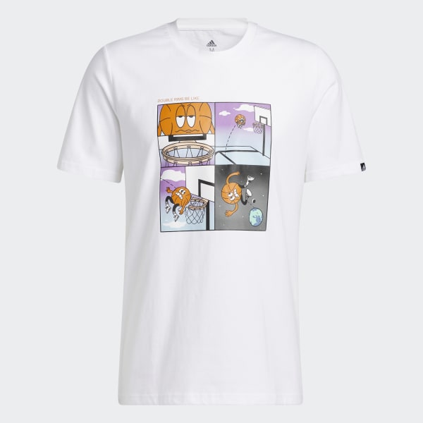 White Double Rims Graphic Tee MLW79