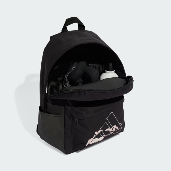 Schwarz Classic Flower Rucksack