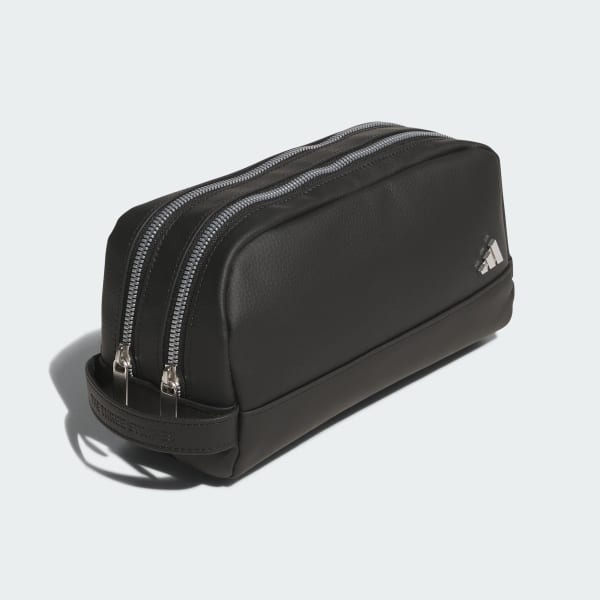 Black Two-Way Zip Pouch