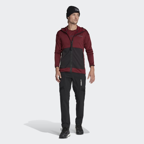 Bordeaux Giacca da hiking Terrex Tech Fleece Lite Hooded