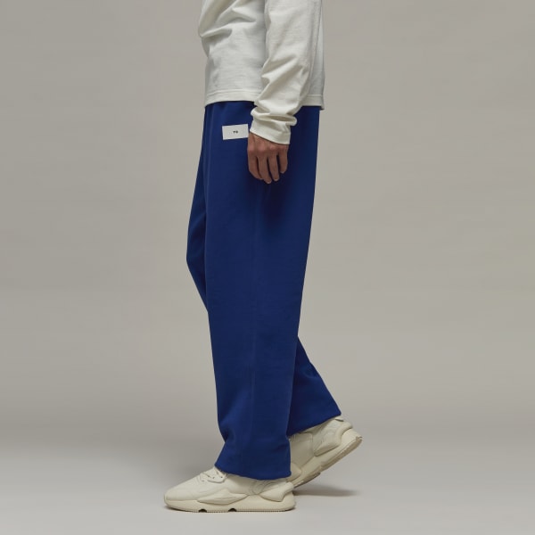 Azul Pantalón Y-3 Organic Cotton Terry Cuff Straight