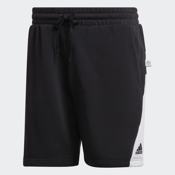 Svart Future Icons Embroidered Badge of Sport Shorts BZ954