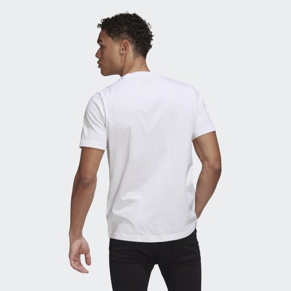 White Real Madrid Graphic T-Shirt BW196