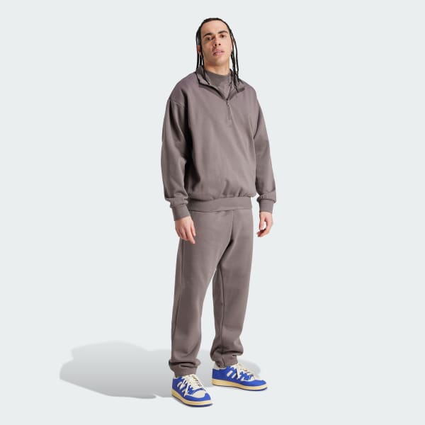 Marrom Calça Jogger Fleece adidas Basketball