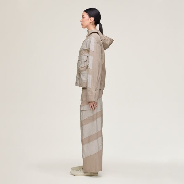 Brown Y-3 HOODED JACKET