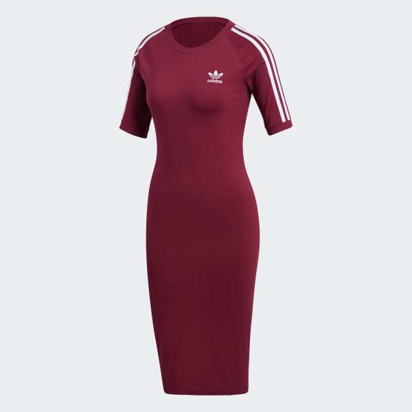 vestido adidas vinho