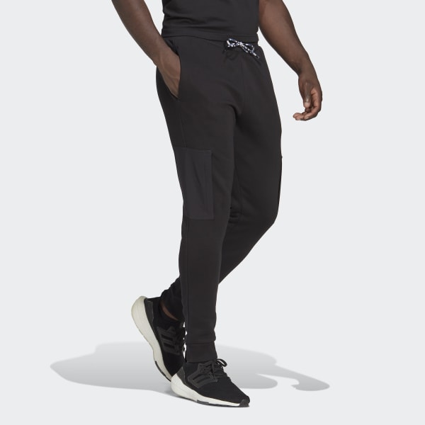 Schwarz Essentials BrandLove Fleece Hose