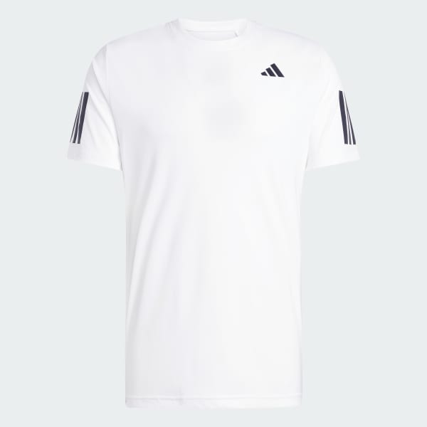 สีขาว เสื้อยืด Club Tennis Climacool 3-Stripes
