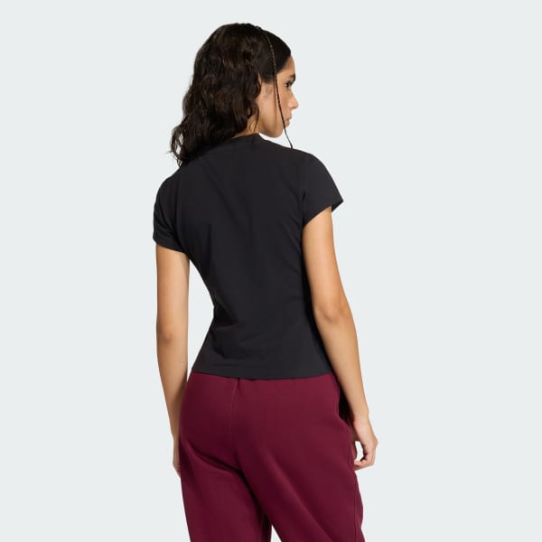 Czerń KOSZULKA ESSENTIALS BABY TEE