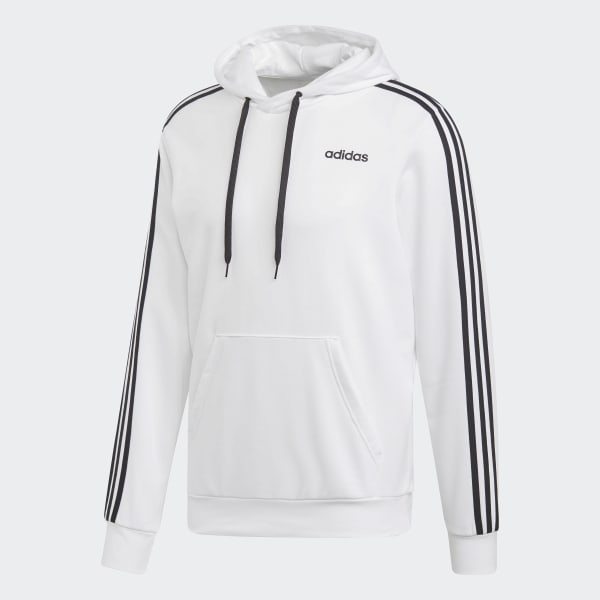 adidas hoodie white stripes