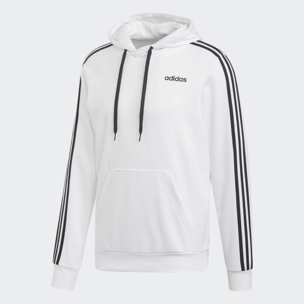 adidas Essentials 3-Stripes Hoodie - White | adidas US