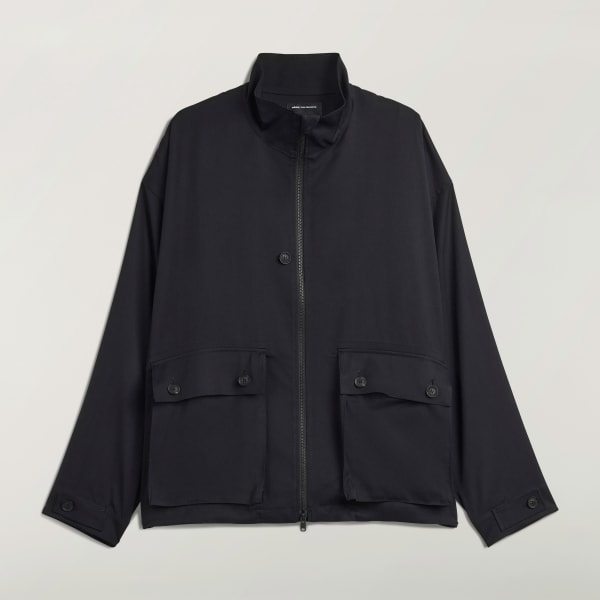 adidas Y-3 Rayon Twill Zip Top - Black | adidas UK