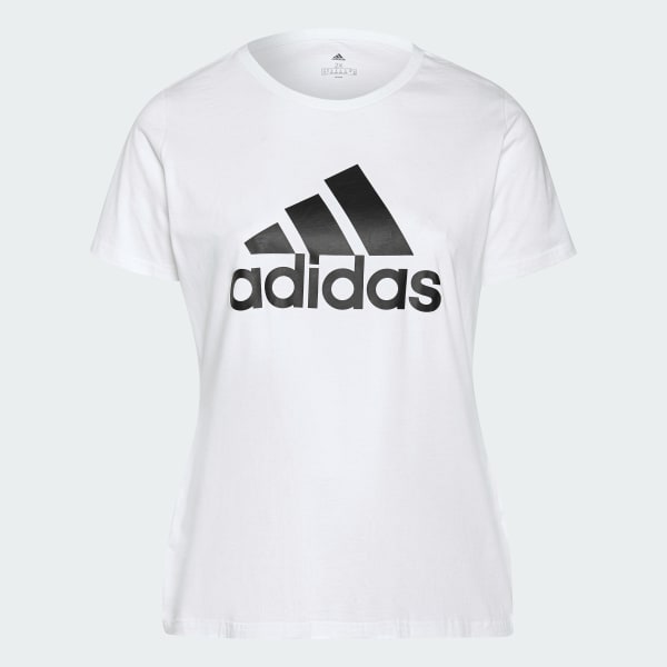 White Essentials Logo T-Shirt (Plus Size) ISB04