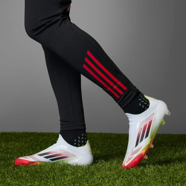 สีขาว รองเท้าฟุตบอล F50 Elite Laceless Firm Ground