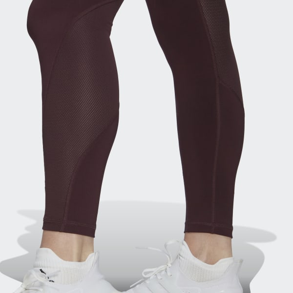 Vermelho Leggings 7/8 em Rede para Treino Essentials (Pré-mamã) HL135