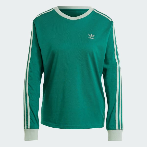 adidas Adicolor 3-Stripes Regular Long Sleeve Tee - Green