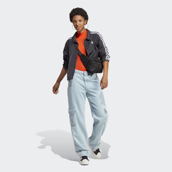 Svart Adicolor Classics 3-Stripes Coach Jacket