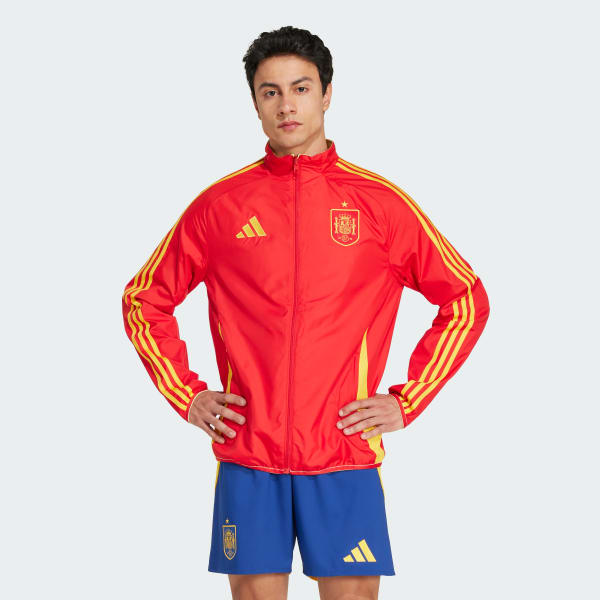 adidas Spain Anthem Jacket Red Free Shipping with adiClub adidas US