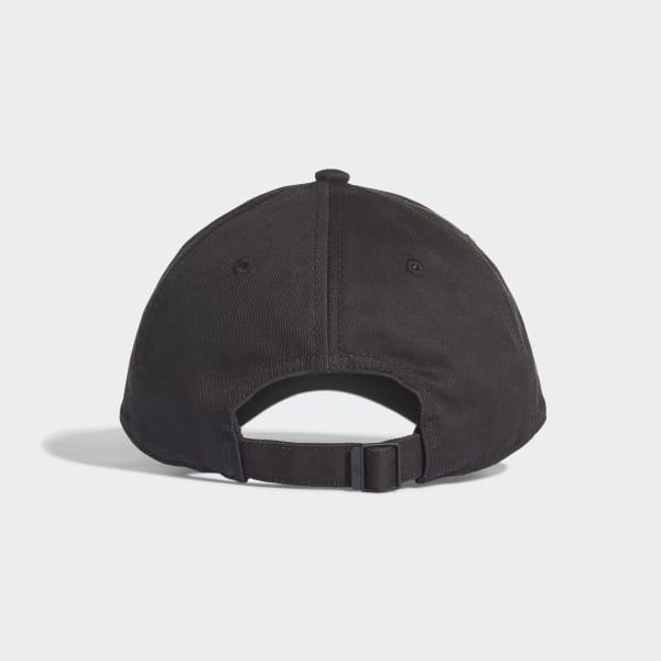 Negro Gorra 3 Rayas Classic Six-Panel