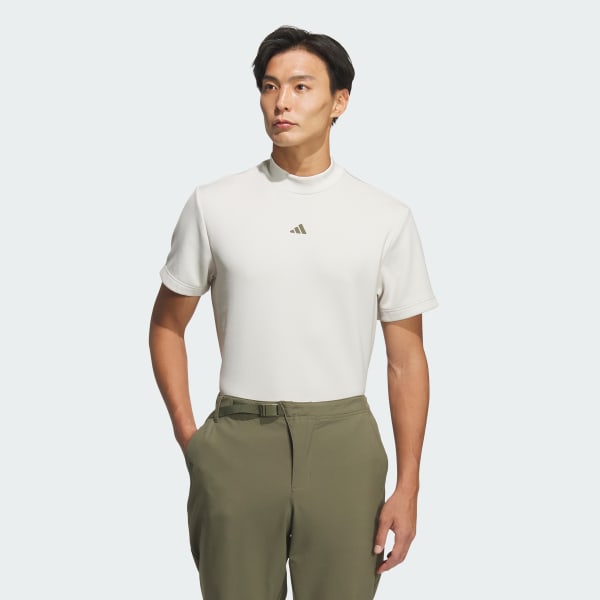 ベージュ 【ゴルフ】コードカオス モックネック半袖シャツ