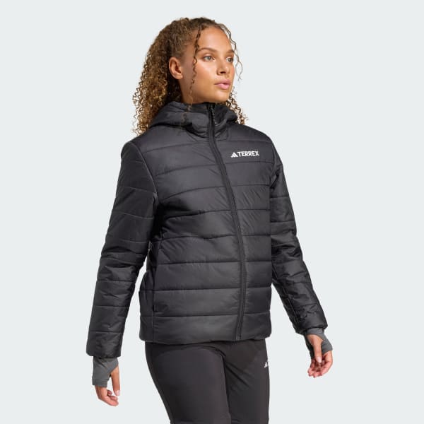 Nero Terrex Multi Essentials Giacca con Cappuccio CLIMAWARM Isolata