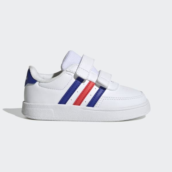 Blanco Zapatillas Breaknet Lifestyle adidas Court Tira Regulable de Cierre por Contacto Doble