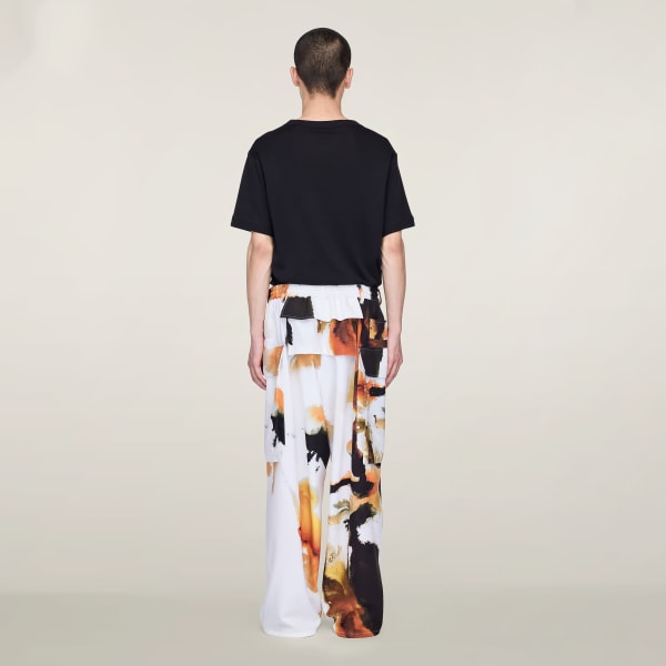 White Y-3 AOP Sport Uniform Cargo Pants