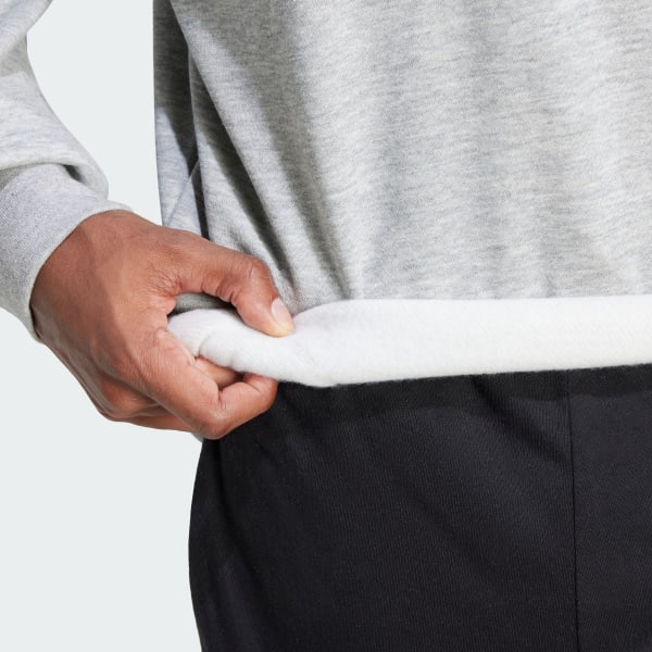 Essentials 3-Stripes Fleece Sweatshirt