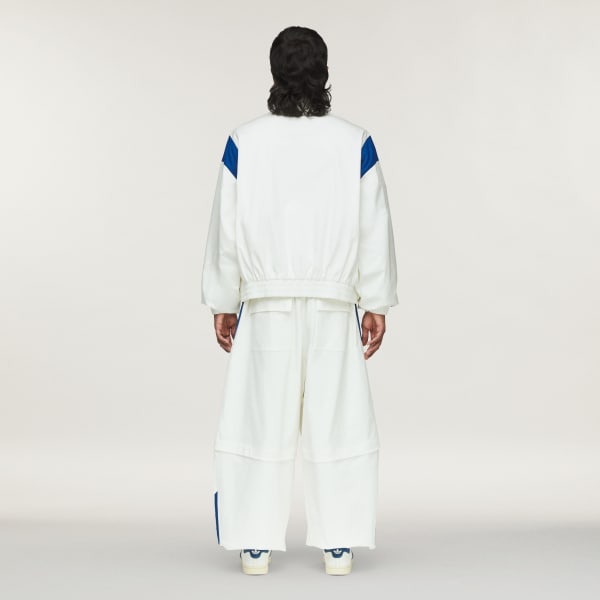 Blanco Pants deportivos de popelina