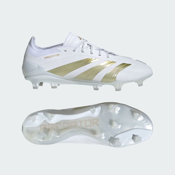 Wit Predator Elite Firm Ground Voetbalschoenen