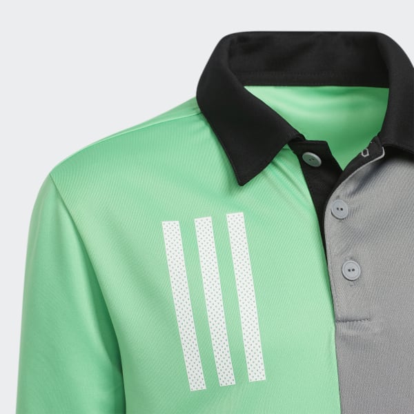 Black 3-Stripes Chest Primegreen Golf Polo Shirt BM548
