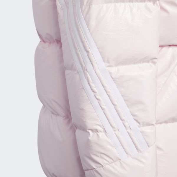 Pink Metallic Fabric Down Jacket