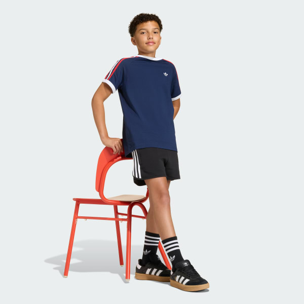 cierna ŠORTKY 3 STRIPES SPRINTER SHORTS