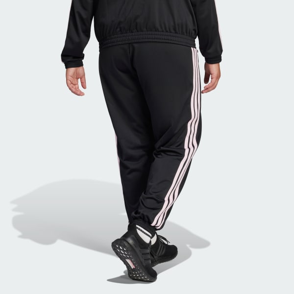 Zwart Tricot 3-Stripes Trainingsbroek (Grote Maat)