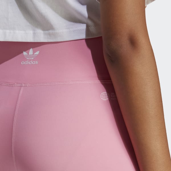Roze Adicolor Classics High-Waisted Korte Legging