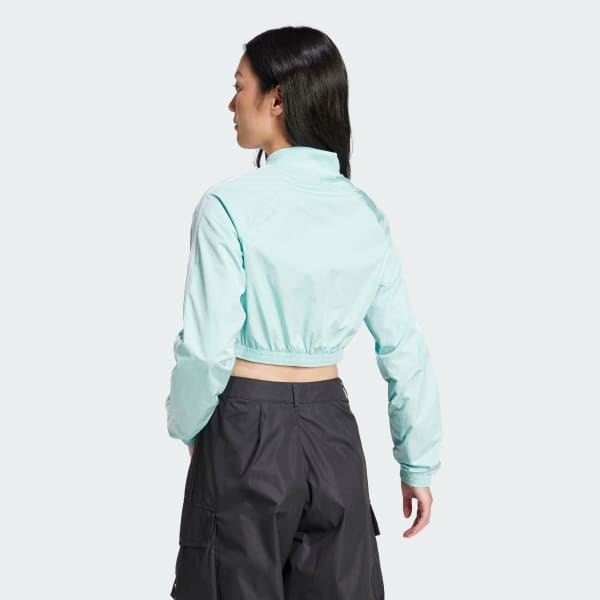 Turquoise Adicolor Teamgeist Cropped Track Top