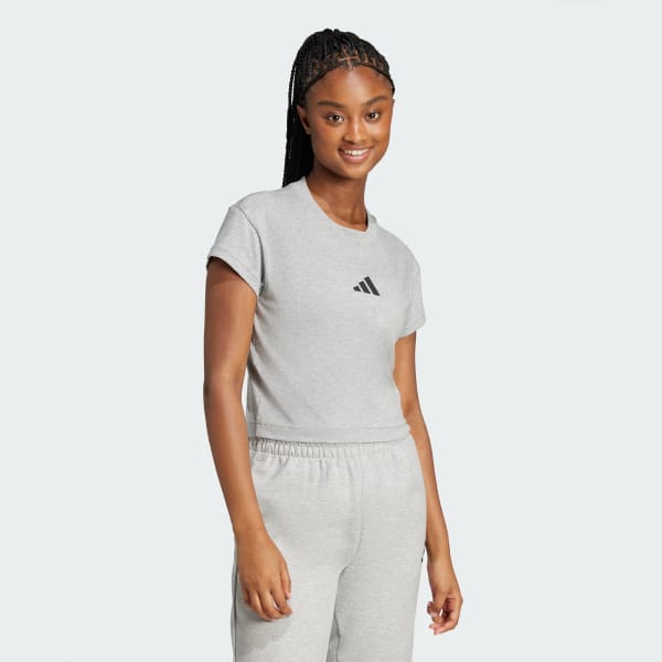 Grey Future Icons Small Logo Baby Tee