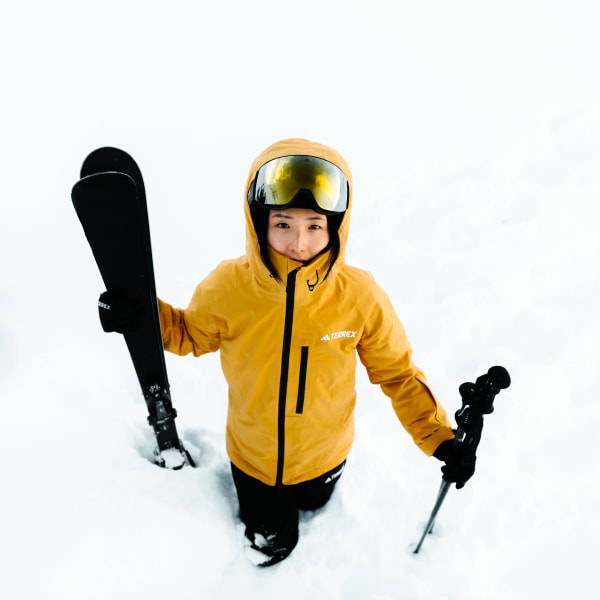 adidas Terrex Xperior 2L Insulated RAIN.RDY Jacket - Yellow | Free