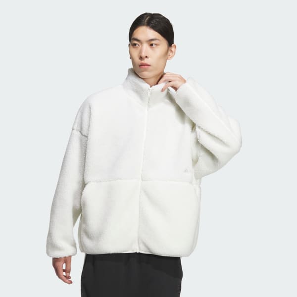 White 머스트해브 스몰 로고 루즈 핏 BOA 재킷