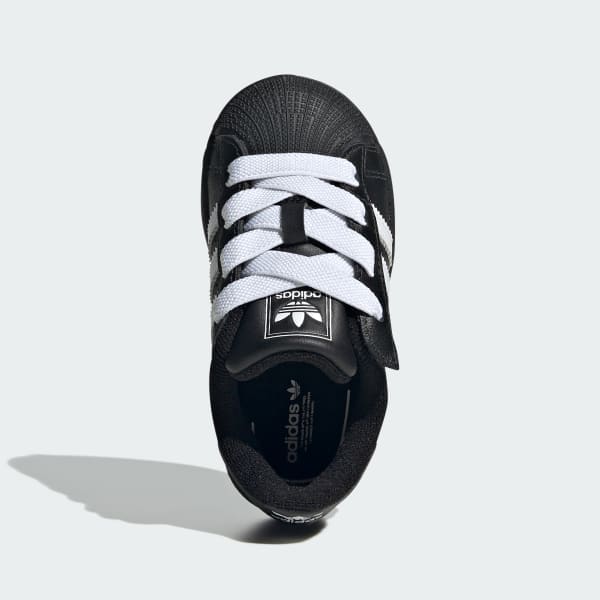 Negro Tenis Superstar II Comfort Closure Elastic Lace