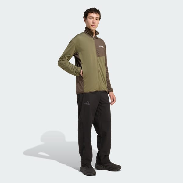 Green Terrex Multi CLIMAWARM Full Zipper Tech Fleece Jacket