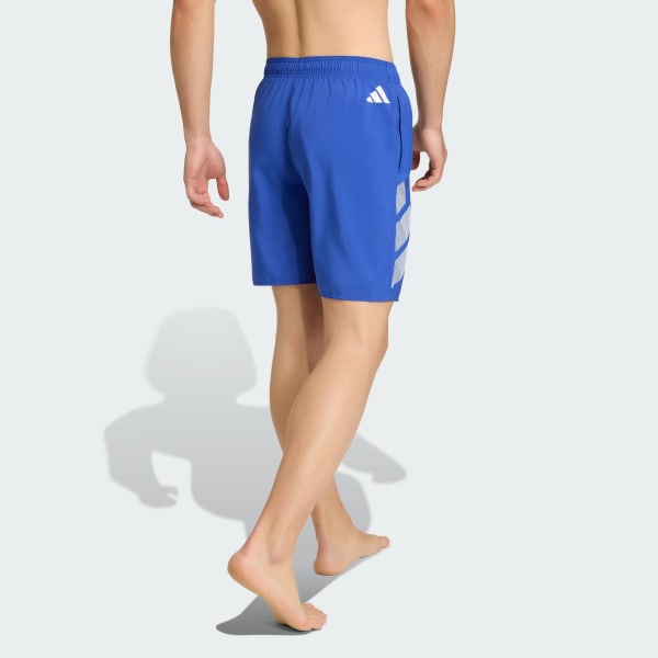 Blue Big Bars Shorts 8-Inch