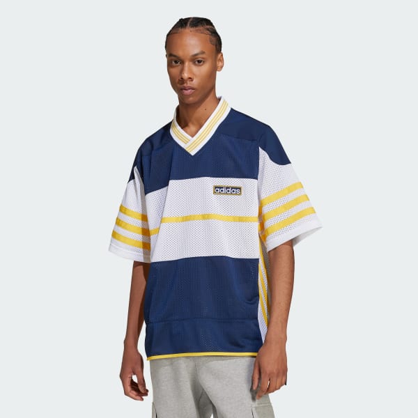 Azul Playera Adicolor Adibreak Malla