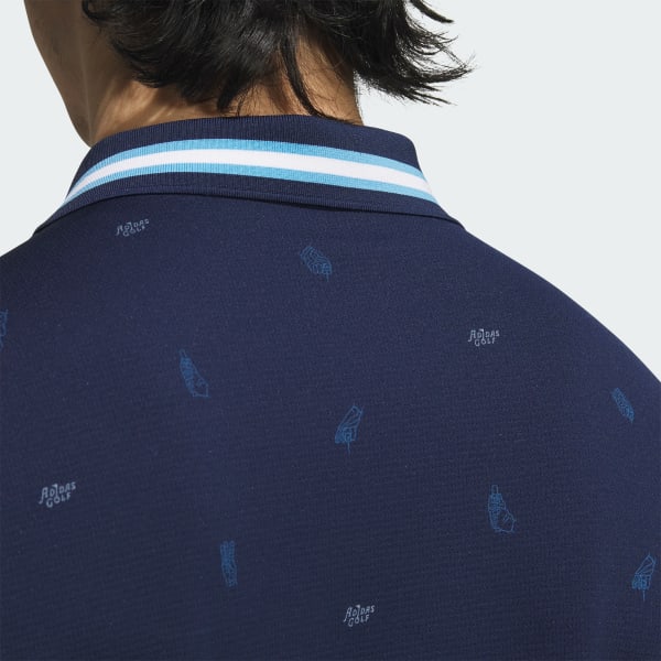 ★★Adairs★★ PG MONOG POLO IN9048 adidas AEROREADY Playgreen Monogram Short Sleeve Polo Shirt