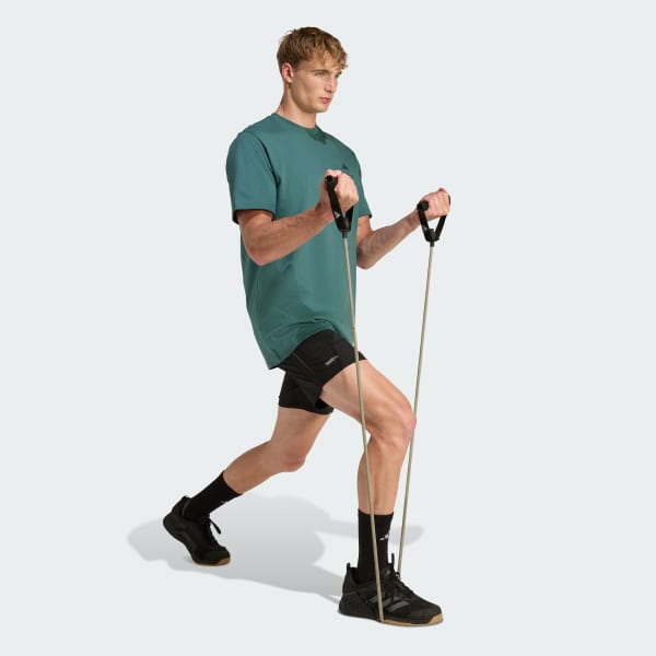 グリーン Les Mills グローブ グラフィック Tシャツ