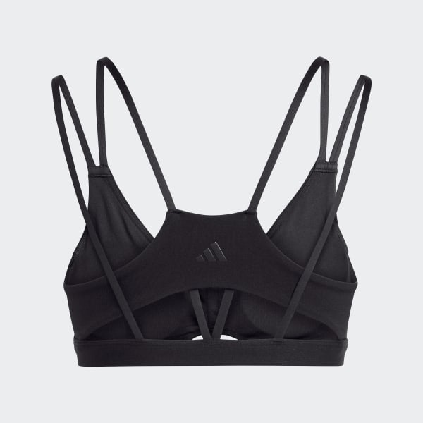 Black Yoga Studio Luxe Light-Support Bra