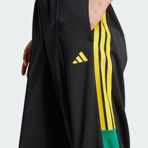 ADIDAS TIRO パンツ ブラック イエロー adidas Tiro Nations Pack Wide-Leg Pants - Black | Free